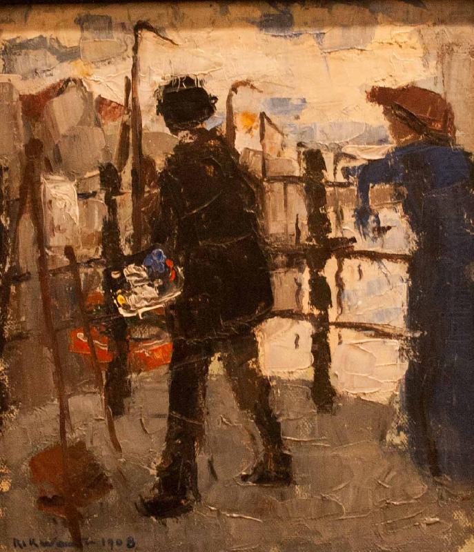 Rik Wouters De schilder op de Hoogbrug in Mechelen china oil painting image